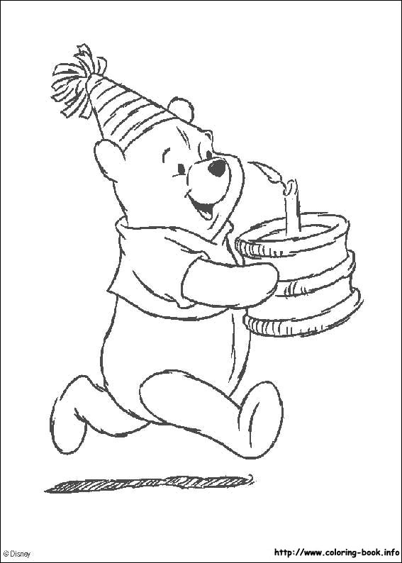 Winnie the Pooh coloring picture